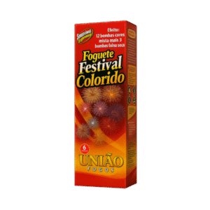 Foguete Colorido. Cx. C/6 Peças.